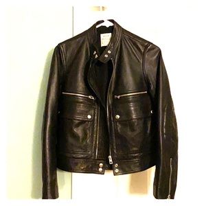 Zadig & Voltaire black leather jacket